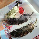 Fashion Golden Leaves Metal Clip For Women,Greece's Women Feather Spring Clip Metal Hair Accessories thumbnail-6
