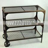 French Country Style Metal Shelf Display thumbnail-1