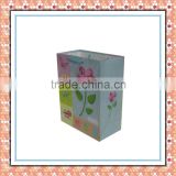 wholesale delicate colorful flowers and plants paper shopping bag