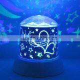 Portable LED rainbow star muti-color led rotating lamp light