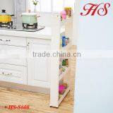 Homeware 4 Layers Folding Bath Kitchen Laundry Room Storage Organizer Removable Plastic Shelf With Handel thumbnail-2