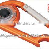 Aluminum Carabiner Clips With Light and Bottle Opener