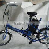 children folding electric charged bicycle