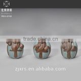 Longquan celadon gift childlike Buddha Zodiac Mi Luo Ge Kiln porcelain tea pet business gifts of choice