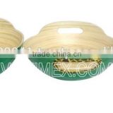 Bamboo salad bowl with lacquer outside - nice product in Vietnam