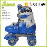 Wholesale Mix Color Adjustable Blue Roller Quad Skate for Kids thumbnail-2