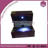 Custom High Glossy Wooden Led Ring Box