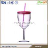 Cup Inside Double Wall With Lid Acrylic Wine Tumbler thumbnail-5