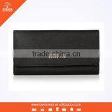 Guangzhou OEM/ODM Leather Wallet Supplier Luxury Fancy Geniune Leather Credit Card Wallet With Custom Logo thumbnail-1