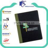 Black Leather Tri-fold Portfolio for Men thumbnail-2