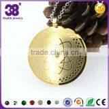 Gold Pendant Designs Men Cosmos Pattern Healthcare Pendants thumbnail-1