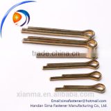 China fastener supplier golden finish & silver finish split pin