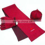 Polar Fleece Hat Scarf Gloves Set thumbnail-1