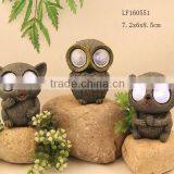 New Products Polyresin Owl Solar Led Lights Outdoor thumbnail-1