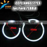 4 rings 95mm & 125mm ccfl angel eyes ring for car projector lens 8000k high brightness head lamp for F ord