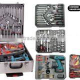 2015 Newest Item- Alumium Case Cordless Drill With Blowing Case Tool Set