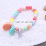 2016 Kids Sweet Necklace Set Baby Girl Jewelry Sets For Girls Heart Bracelet Beads Simple Jewelry For Girl thumbnail-6