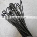 Real Nappa Leather Cords -Real Nappa Leather 4 mm Round Strobel Snake Style Grey thumbnail-1