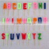 Wholesale 26 Alphabet Shaped Birthday Candles, Available A B C D E F G ...Y , 26 Letter Candle Kids Birthday Partyware