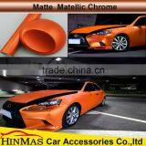 Air Drain Matte Chrome Rose Red Wraps For Car Wrapping (Air Free) thumbnail-3