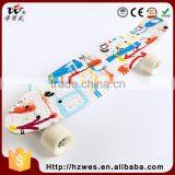 70kgs Top ABS Deck Material PU Wheels OEM Fish Shape Skateboard thumbnail-1