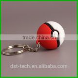 Hot Selling PVC Type Wholesale Cheap Pokeball go ball Keychain