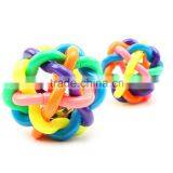 Hot Selling Promotional Pet Toys Colorful Bell Pet Ball For Dogs Dog Plastic Ball thumbnail-4