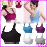 New Hot Sexy Girls Seamless Sports Bra Yoga Fitness Padded Stretch Seamless Gym Tank Top Bra