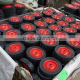 10" Semi-Pneumatic Rubber Wheel for Lawn Mowers. Hand Trucks. and Yard Tractors. thumbnail-4