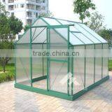New-style Polycarbonate Sheet Greenhouse With Green Powder Coated HX65214G thumbnail-1