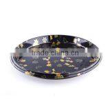 Japanese Round Big Disposable Plastic Sushi Tray With Lid thumbnail-3