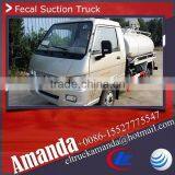 Foton Forland 4*2 small mini vacuum tankers vacuum truck 2-3m3 vacuum trucks for sale