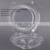 10" Hinged OPS Plastic Deep Pie Container, Plastic Clamshell Round Hinged Cake Container thumbnail-3