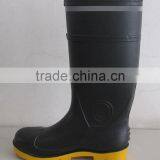 Steel Toe and Steel Plate Protetive Construction Rain Boots With Reflective Strip thumbnail-3