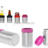 Double Wall 12 Ounce Vacuum Stainless Steel Beverage Chilled Can Cooler BPA Free Water Bottle Flask thumbnail-1