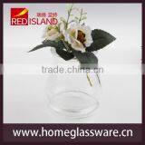 Clear Glass Bowl Container Planter Vase thumbnail-4