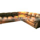Genuine Leather Sofa. Beautiful L Shape Sofa. Comfortable and Beautiful L Shape Sofa. Genuine or Systhetic Corner Sofa B48020 thumbnail-1