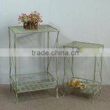 French Magzine Rack Stainless Steel Lamp Table thumbnail-1