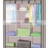 Folding Fabric Portable Bedroom Wardrobe With Metal Frame Big Size thumbnail-4