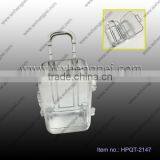 Cleverish Portable Cute Transparent Trunk Plastic Storage Jewelry Wedding Box Kit thumbnail-1