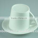 New Bone China Ceramic Jumbo Tea Cup and Saucer, Porcelain Cheap Coffee Cups thumbnail-3