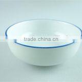 5pcs White Porcelain Dinner Set With Green Rim Stock,dinnerware Sets thumbnail-6