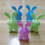 melamine teaching chopsticks with cute rabbit shape silicone helper
