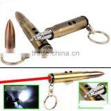 4 in 1 Laser Pointer LED Flashlight Torch Ball Pen Bullet Style Keychain thumbnail-2