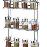 Household Kitchen Wire Wall Mount Spice Rack thumbnail-4