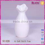 High Quality White Glazed Ceramic Vase Flower thumbnail-1