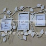 metal tree leaf photo frame for decoration