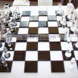 2017 Factory Wholesale Custom Acrylic Chess Set,colored Glass Chess Sets, 3D Marble Chess Set thumbnail-3