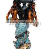 2015 Modern Garden Decoration Bronze Mermaid Water Fountains for Sale thumbnail-5