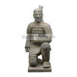 Antique Stone Craving Sculpture Chinese Warriors Statue for Sale thumbnail-2